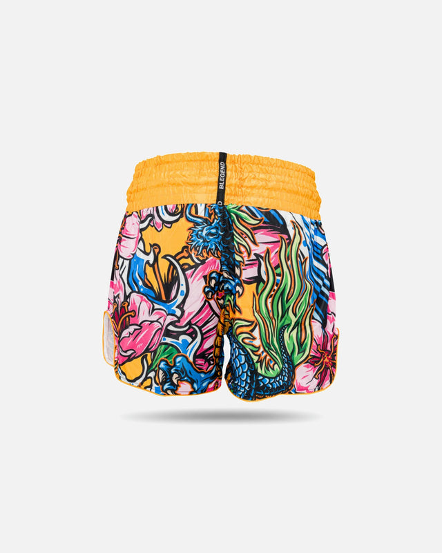 Shorts de Muay Thai Blegend Legend 3 – Jaune