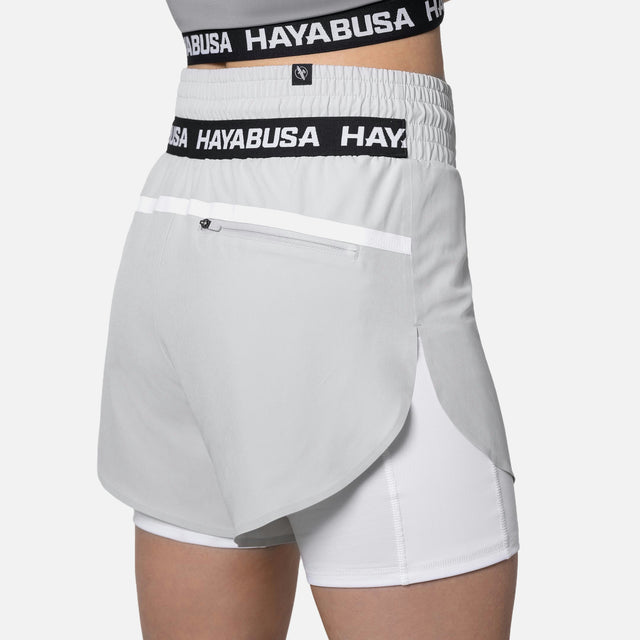 Pantaloncini da allenamento Hayabusa da donna – Grigio