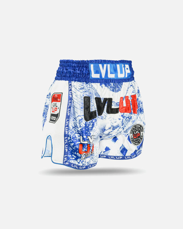 Pantaloncini Muay Thai LVL UP Stadium – Blu