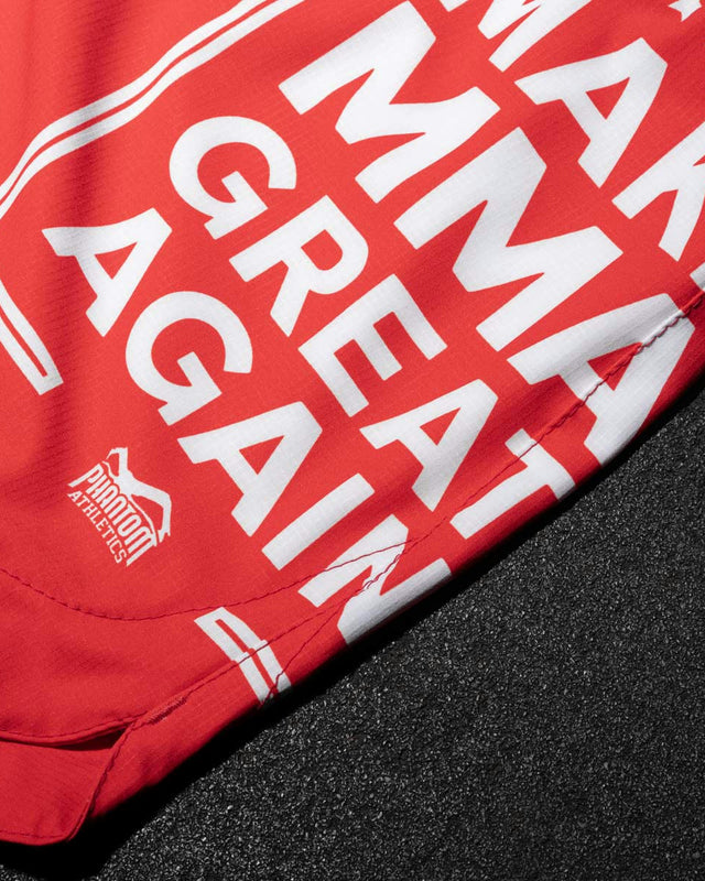 Shorts de MMA Phantom Athletics Fusion-R Make MMA Great Again – Rouge