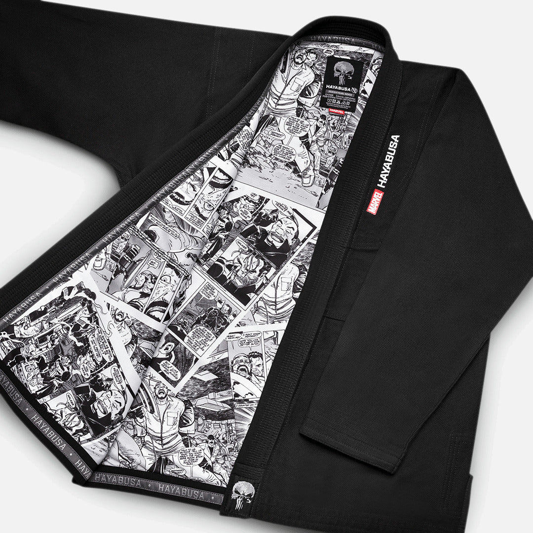 BJJ kimono Marvel The Punisher – Černé