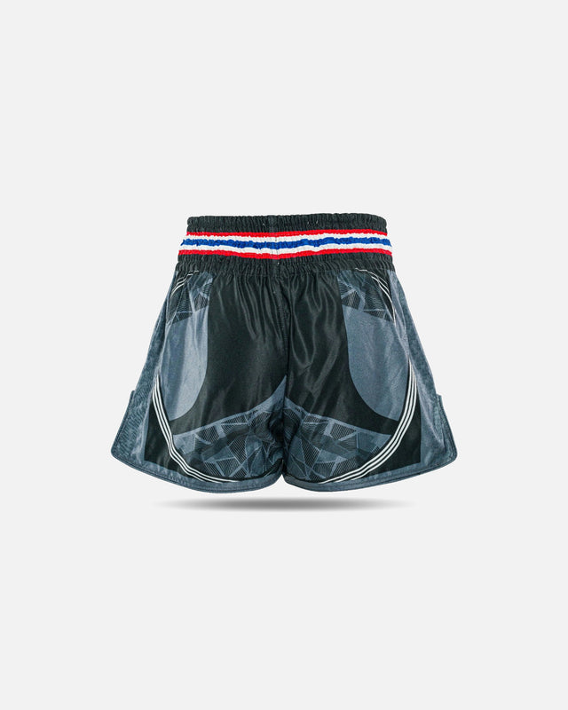 Shorts de Muay Thai King Pro Boxing Flag – Noir