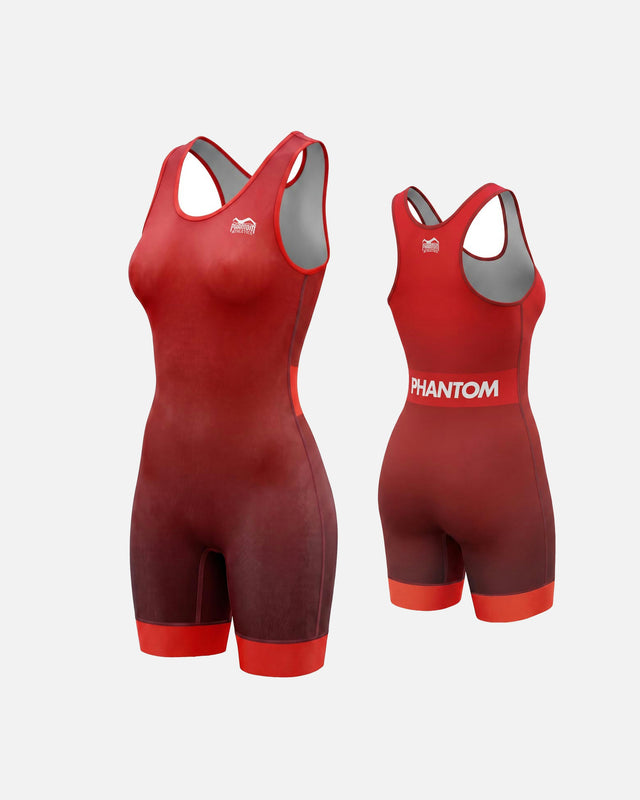 Canotta da lotta Phantom Athletics APEX Donna – Rosso/Blu