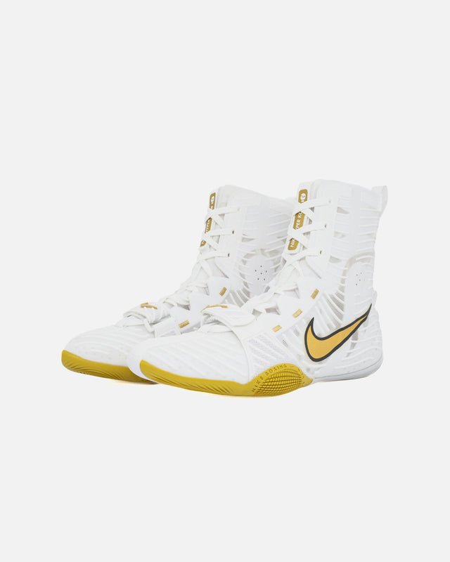 Chaussures de boxe Nike HyperKO 3 – Blanc/Or