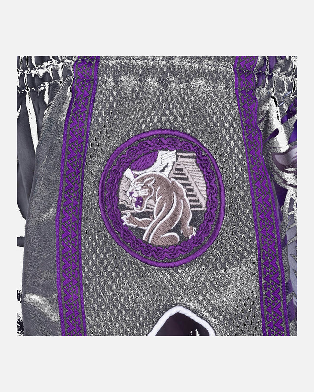 Pantaloncini Muay Thai 8 WEAPONS Beastial Panther – Nero/Viola