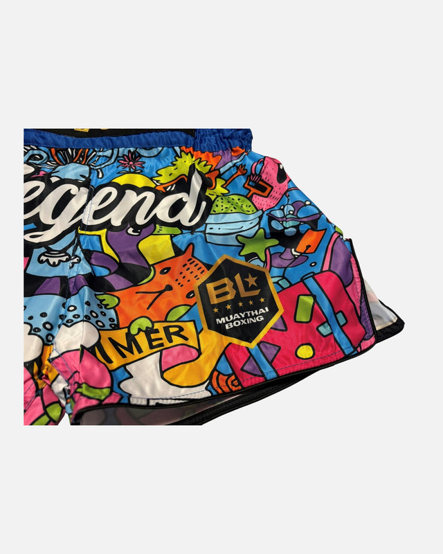 Shorts de Muay Thai Blegend Legend 11 – Bleu