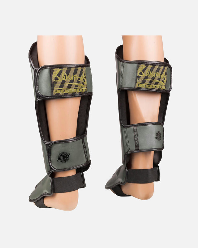 8 WEAPONS Schienbeinschoner Unlimited 2.0 – Olive/Schwarz