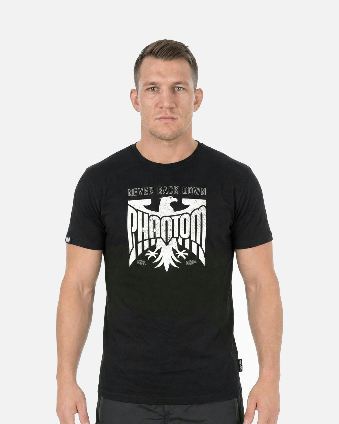 T-Shirt Phantom Athletics Germany Never Back Down – Noir