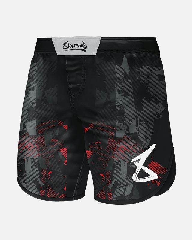 8 WEAPONS MMA-Shorts Hit 2.0 – Schwarz/Rot