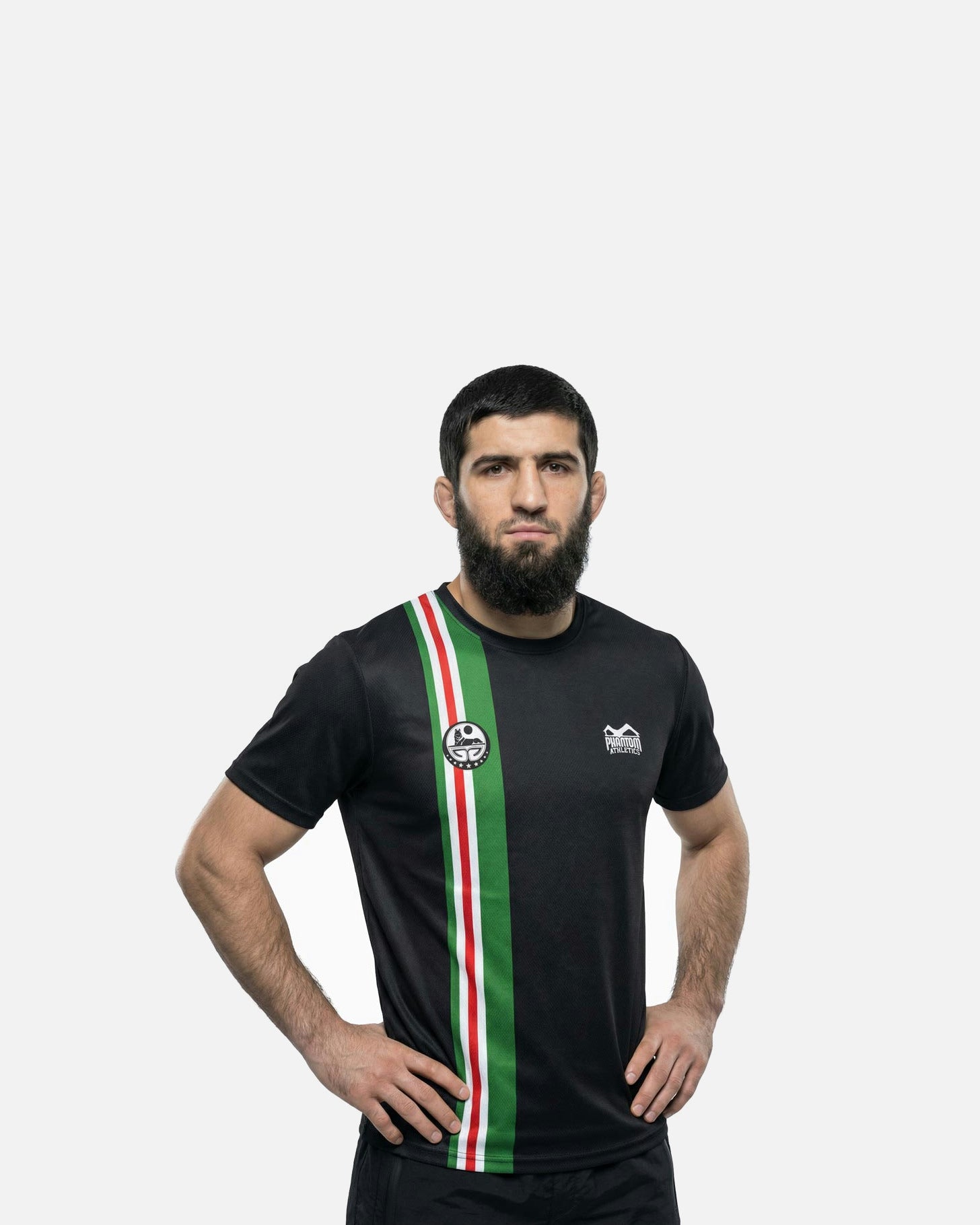 Camiseta de entrenamiento Phantom Athletics EVO+ Team Chechnya - Negro/Verde