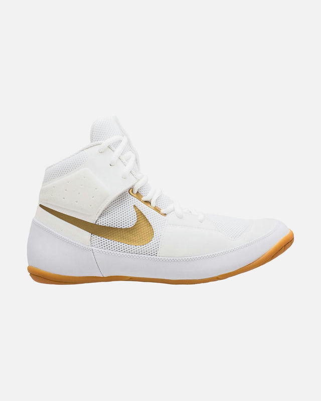 Botas de lucha Nike Fury – Blanco/Oro