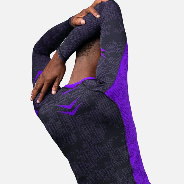 Hayabusa Rashguard Ranked Lange Ärmel – Lila