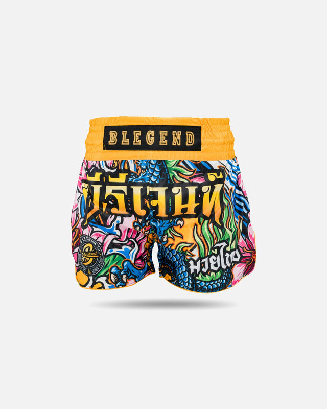 Shorts de Muay Thai Blegend Legend 3 – Jaune