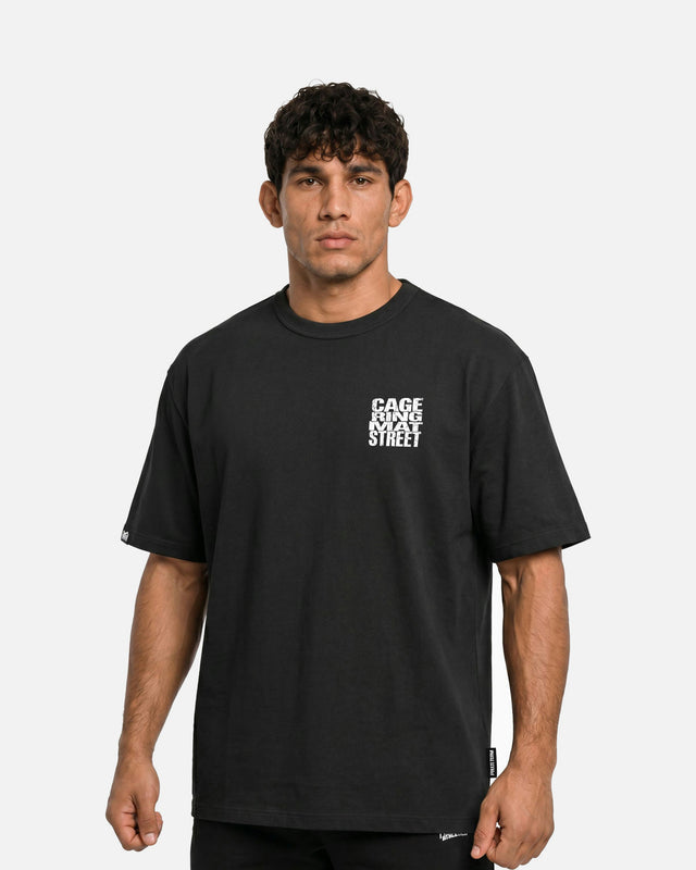 Phantom Athletics T-Shirt Cage Ring Mat Street – Black