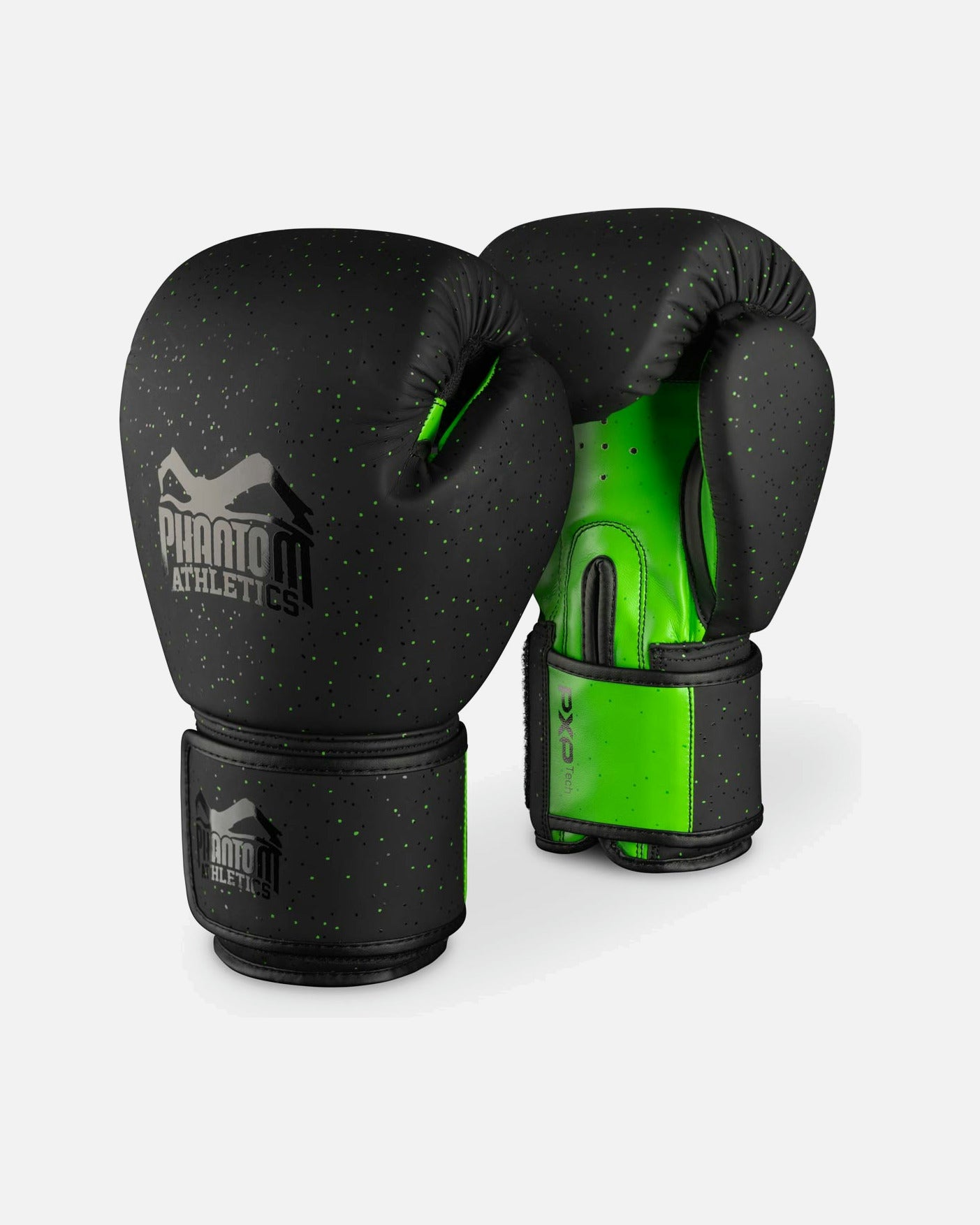 Guantes de boxeo Phantom Athletics Galaxy – Negro/Verde Neón