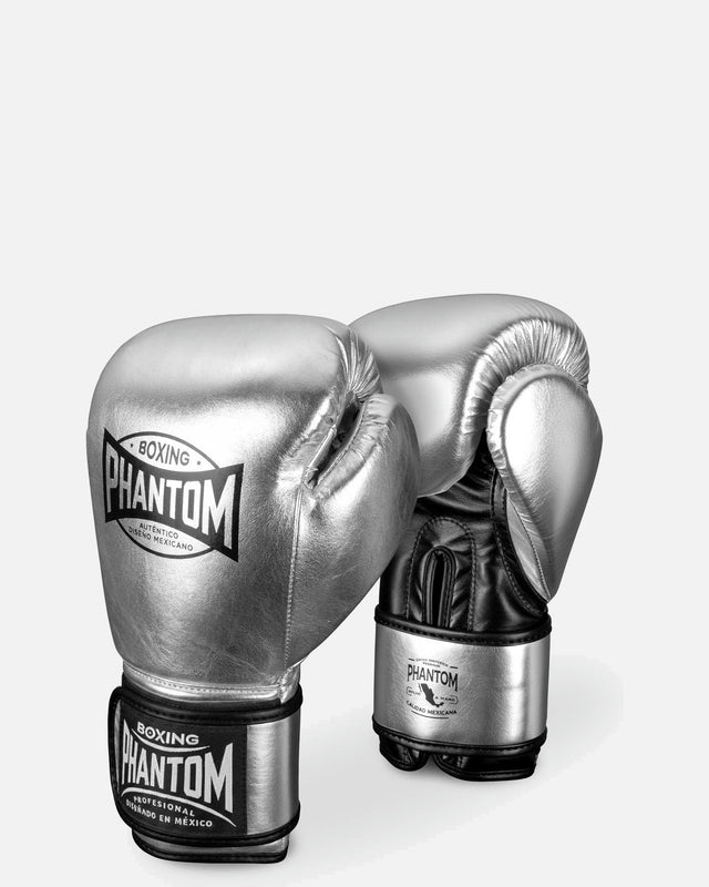 Guantoni da boxe Phantom Athletics Mexico – Argento/Nero