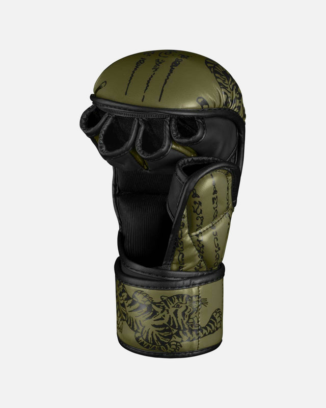 Gants de sparring MMA Phantom Athletics Muay Thai – Vert militaire