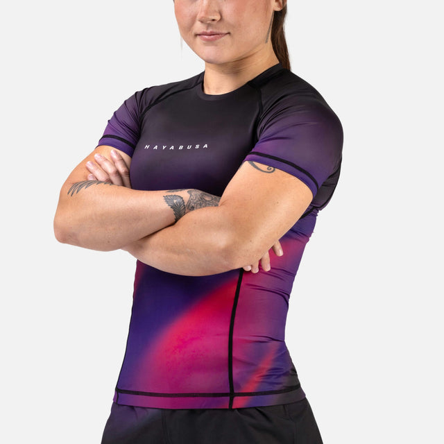 Hayabusa Rashguard Apex Nova Kurzarm Damen – Lila