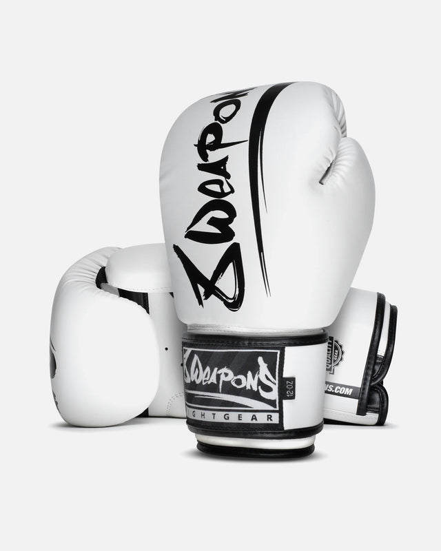 Guantes de boxeo 8 WEAPONS Unlimited 2.0 – Blanco/Negro