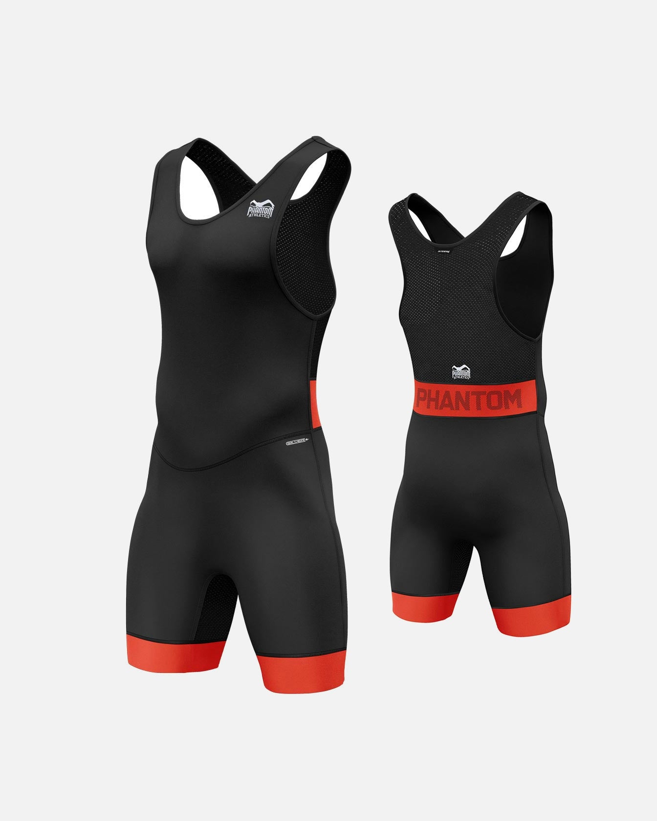 Uniforme de lucha Phantom Athletics Storm Niños - Negro/Rojo/Negro/Azul