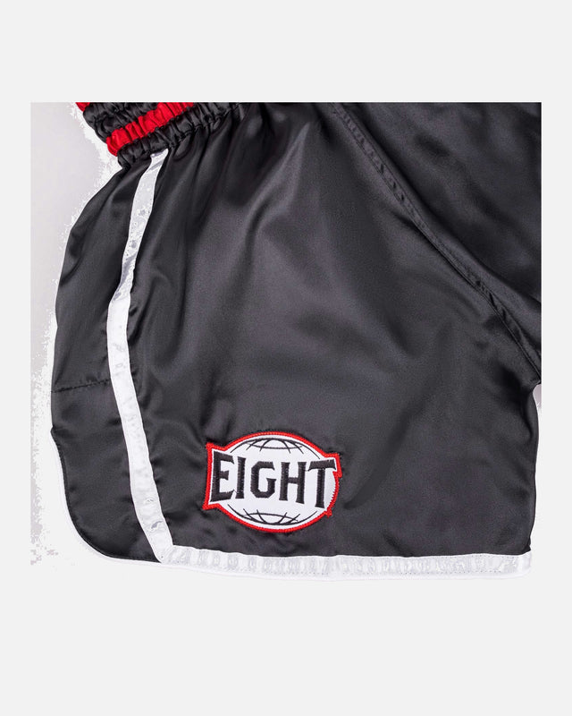 8 WEAPONS Muay Thai Shorts Bangkok - Zwart/Wit
