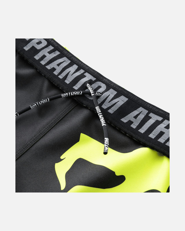 Pantalones de Muay Thai Phantom Athletics Revolution – Negro/Neón