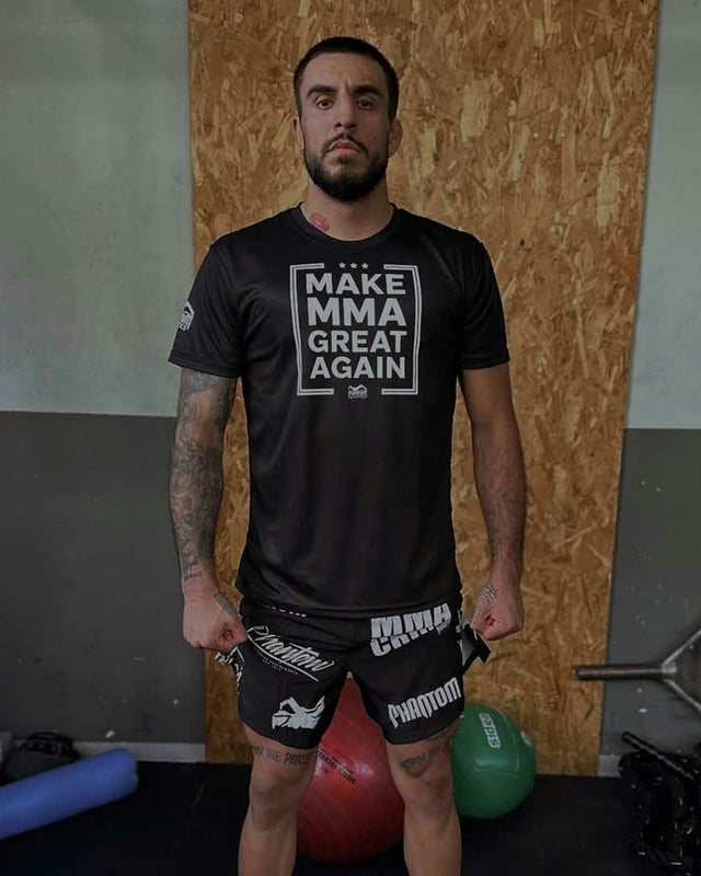 T-shirt da allenamento Phantom Athletics Trainingsshirt EVO Make MMA Great Again – Nero