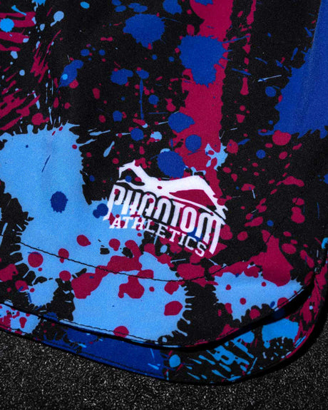 Phantom Athletics MMA-Shorts Fusion Splatter – Blau