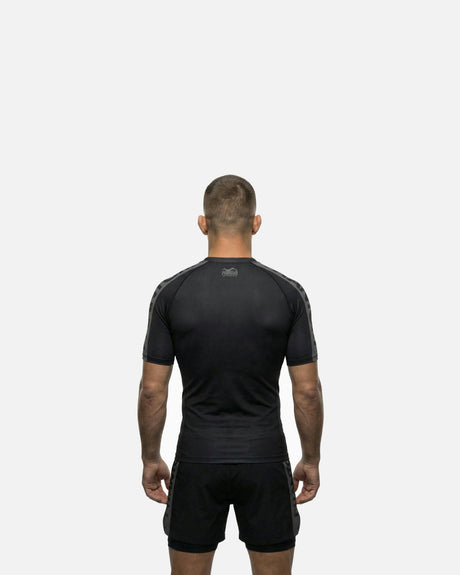 Phantom Athletics Rashguard EVO Apex Korte Mouwen - Zwart/Grijs