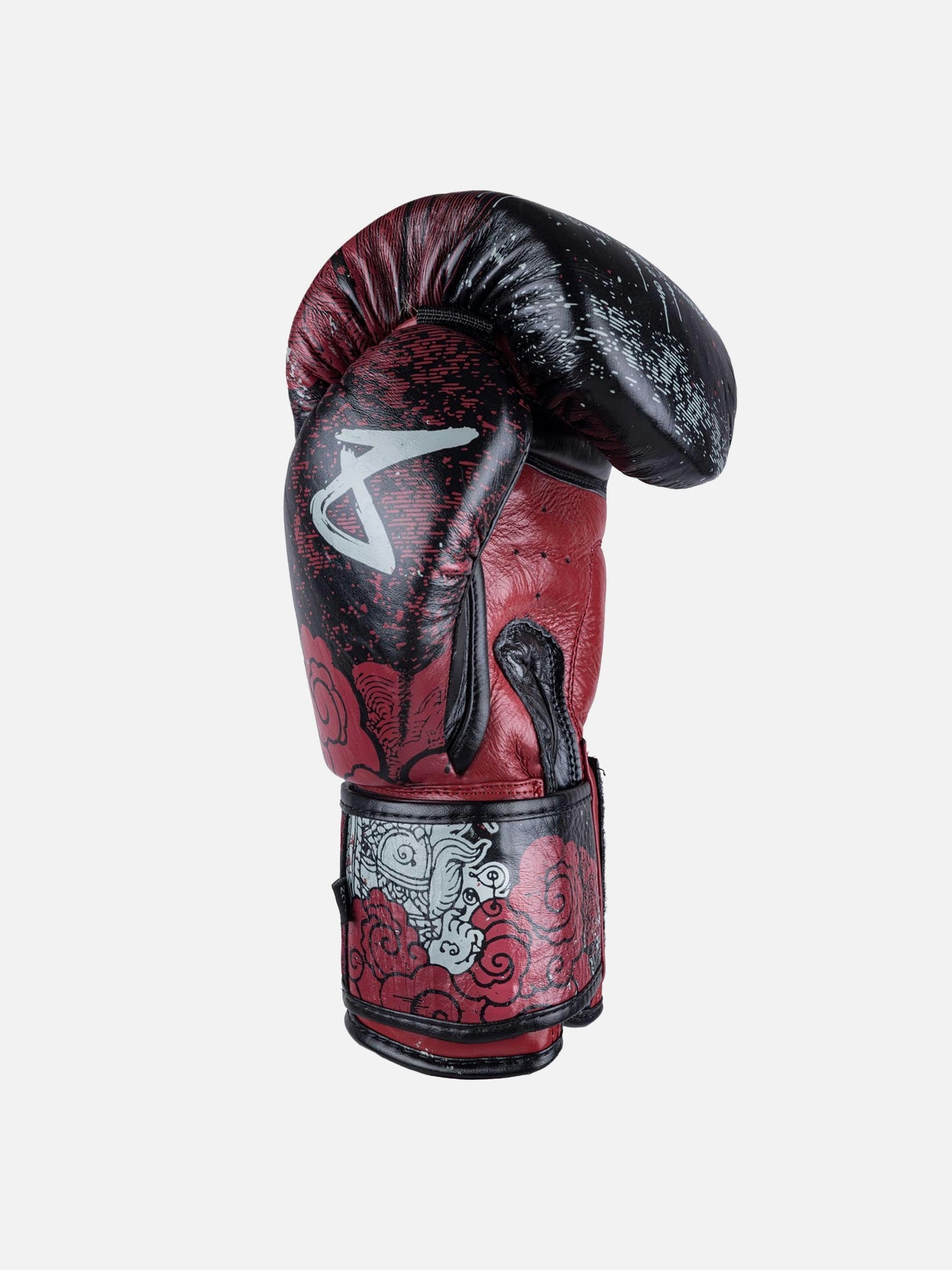 8 WEAPONS Boxhandschuhe Hanuman Yant – Schwarz/Rot
