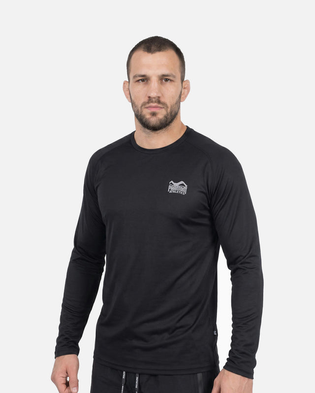 Camiseta de entrenamiento Phantom Athletics Tactic-V Manga Larga – Negro