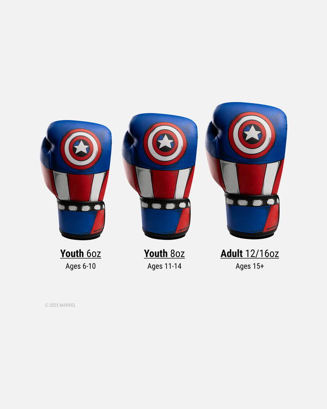 Guantes de boxeo Hayabusa Captain America – Rojo/Blanco/Azul