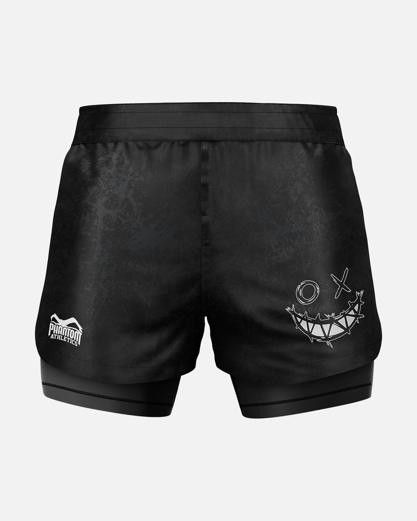Shorts de MMA Phantom Athletics Fusion 2in1 Serious – Noir