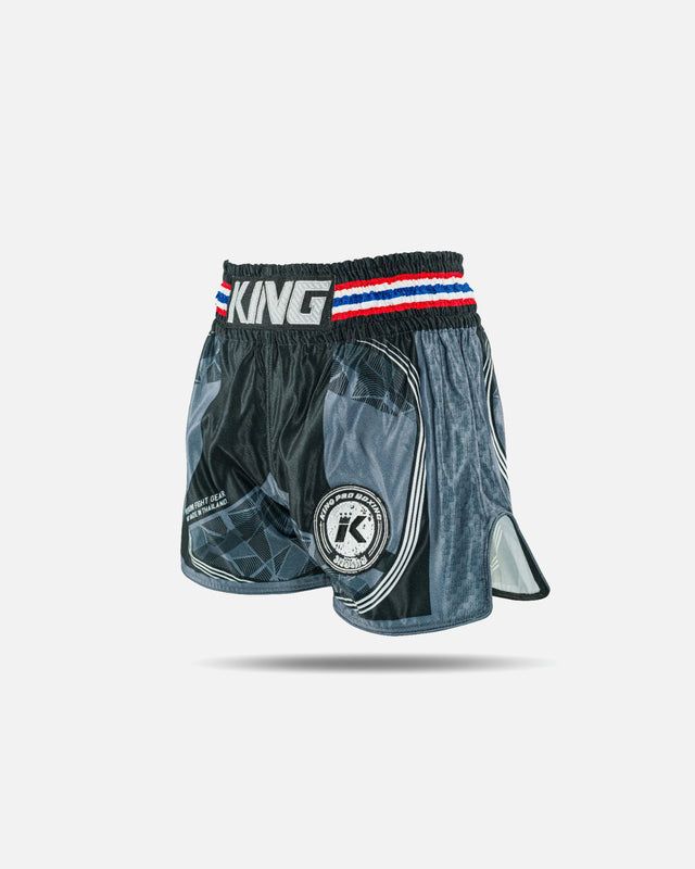 Shorts de Muay Thai King Pro Boxing Flag – Noir