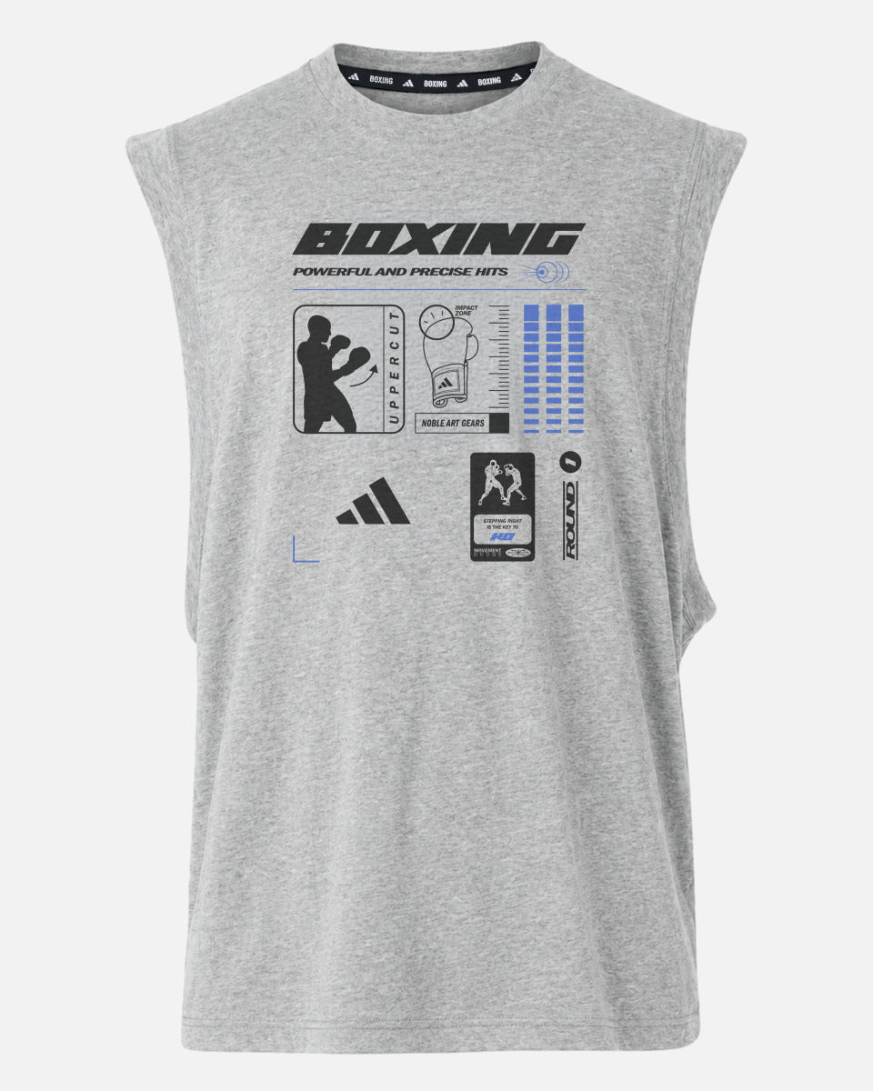Adidas T-shirt Boxing Graphic Line SL - Grå