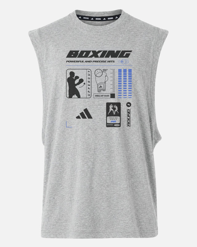 Adidas T-shirt Boxing Graphic Line SL - Grå