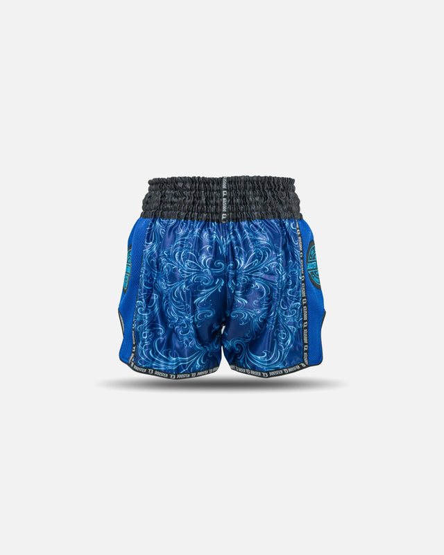 Pantaloncini Muay Thai Booster Medusa – Blu