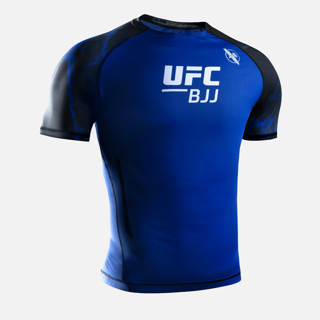 Hayabusa x UFC BJJ Rashguard Short Sleeves – Black/Blue