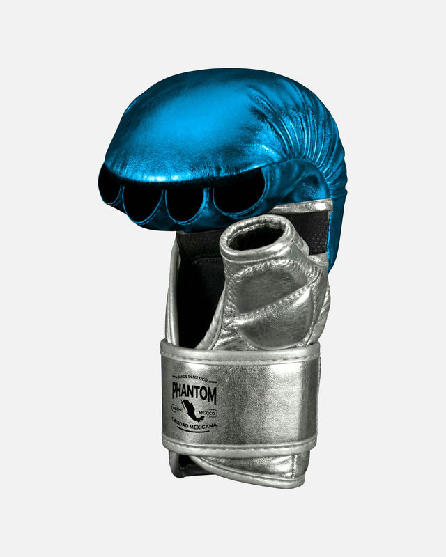 Phantom Athletics Mexico MMA Gloves – Light Blue/Silver