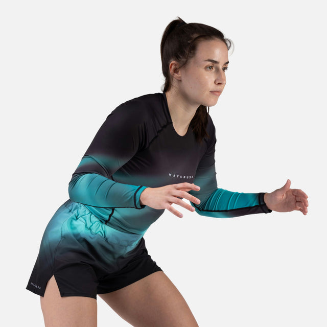 Shorts de MMA Hayabusa Apex Nova Lightweight Femme - Bleu canard