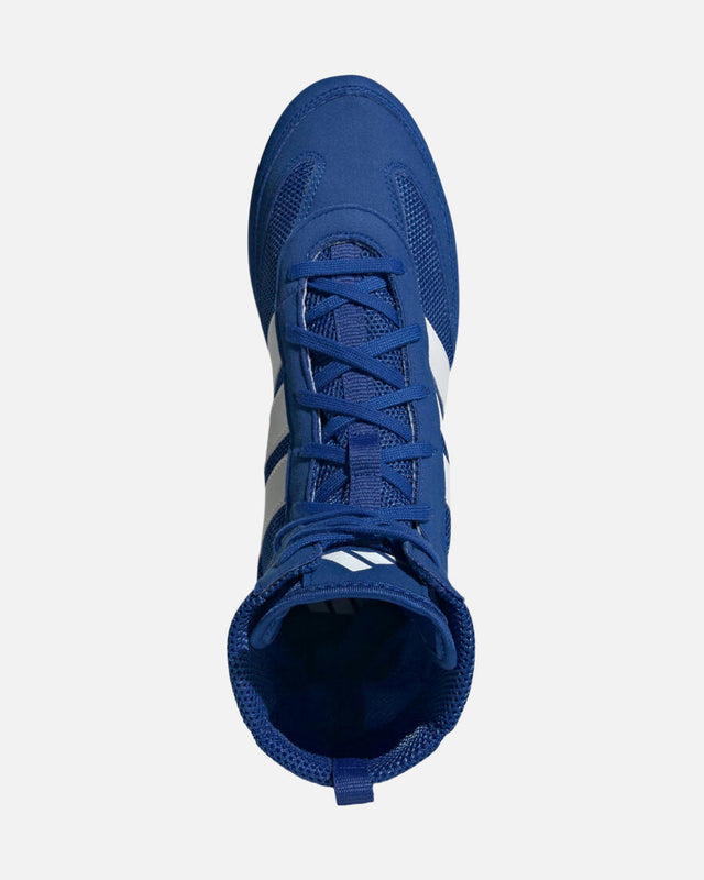 Chaussures de boxe Adidas Box Hog Classic – Bleu/Blanc