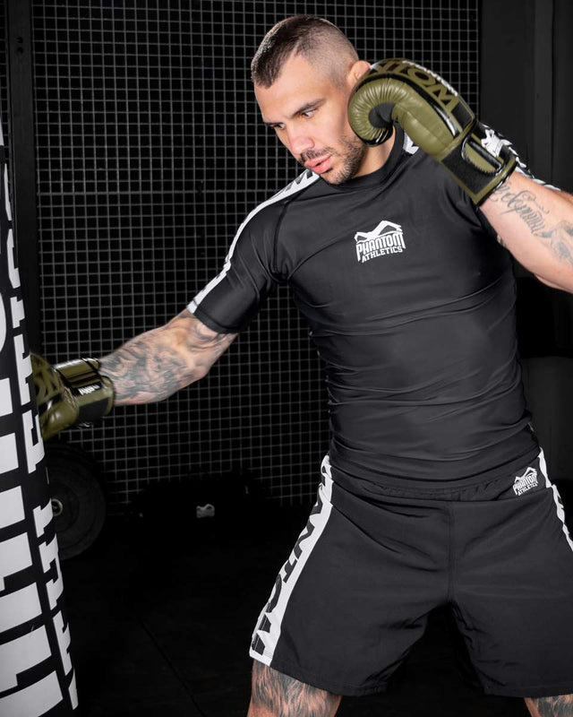 Phantom Athletics Rashguard EVO Apex Maniche Corte – Nero
