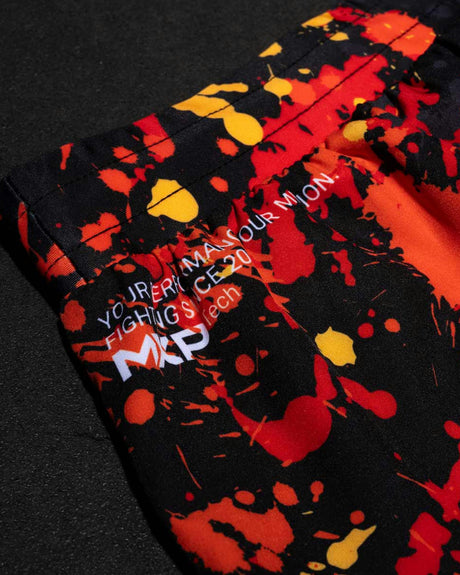 Phantom Athletics MMA Shorts Fusion Splatter - Rood
