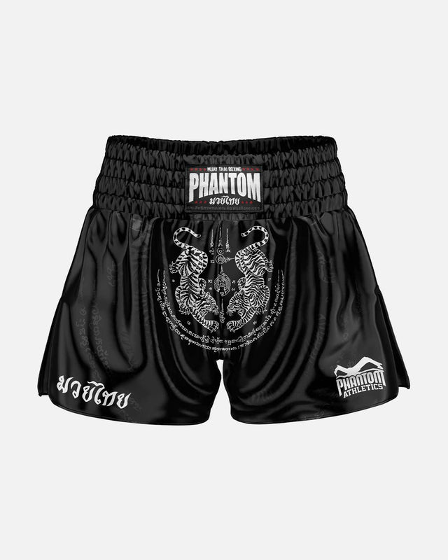 Pantaloncini Muay Thai Phantom Athletics Sak Yant – Nero/Oro