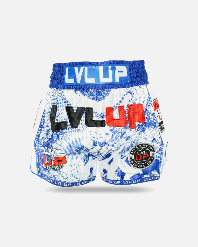 Pantaloncini Muay Thai LVL UP Stadium – Blu