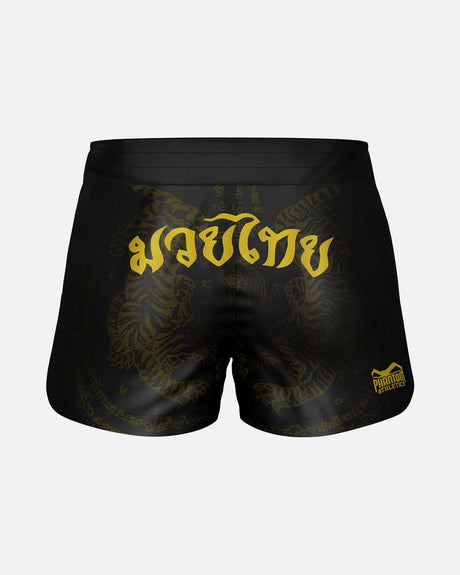Pantaloncini Muay Thai Phantom Athletics Fusion – Nero/Oro