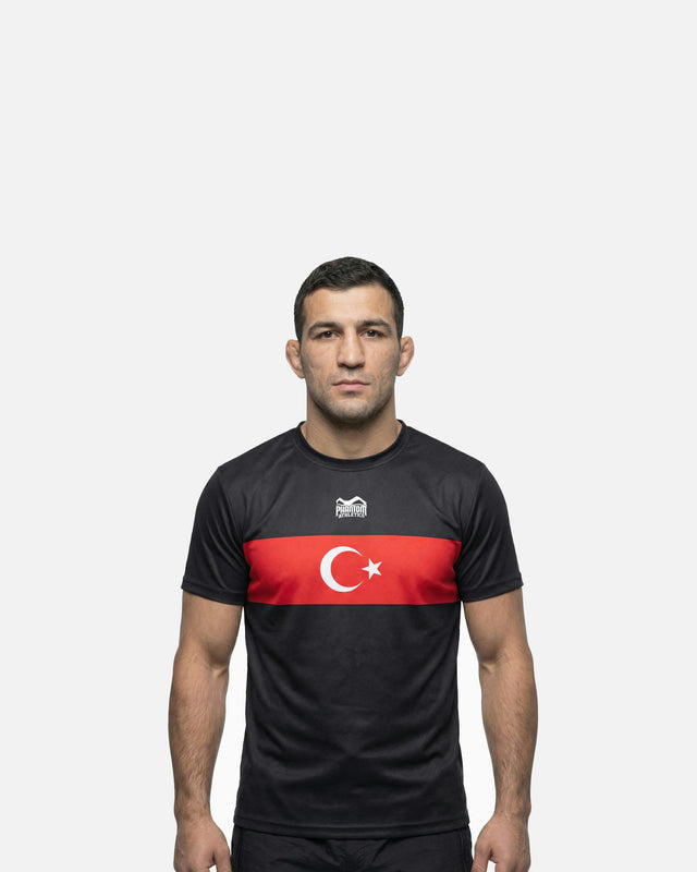 T-Shirt Phantom Athletics EVO+ Team Turkey – Nero
