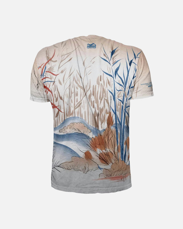 T-shirt da allenamento Phantom Athletics EVO Japan – Beige/Blu/Rosso