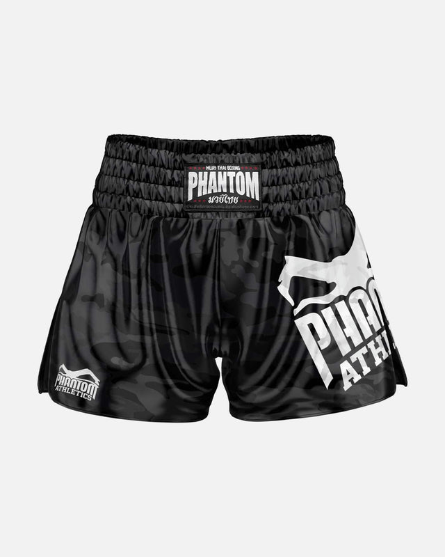 Shorts de Muay Thai Phantom Athletics Camo – Noir