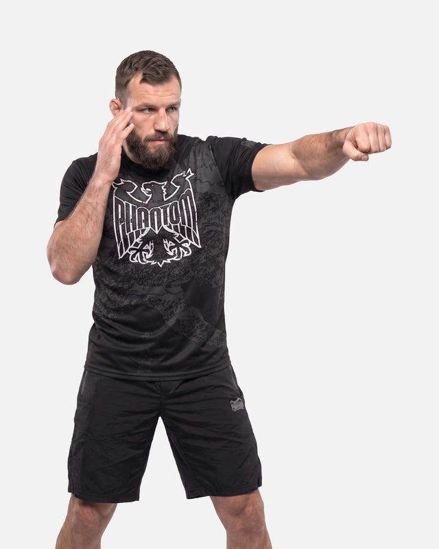 Camiseta de entrenamiento Phantom Athletics EVO Germany Silver Eagle – Negro/Gris